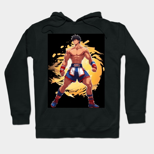 Kick Boxing Hoodie by animegirlnft